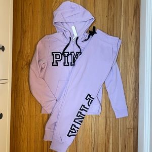 VS PINK Perfect Fit Hoodie and Jogger Set